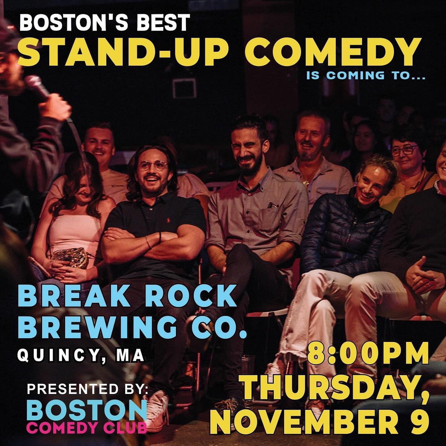 This Thursday, Nov 9 At 8p, Join Us And Boston Comedy Club’s For A ...